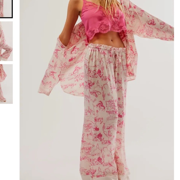 New! 1/27 Boho western silky satin pajamas